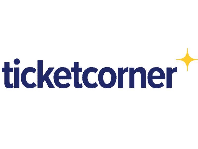 Logo Ticketcorner, Partner der Eisdisco im Schüwo Park Wohlen